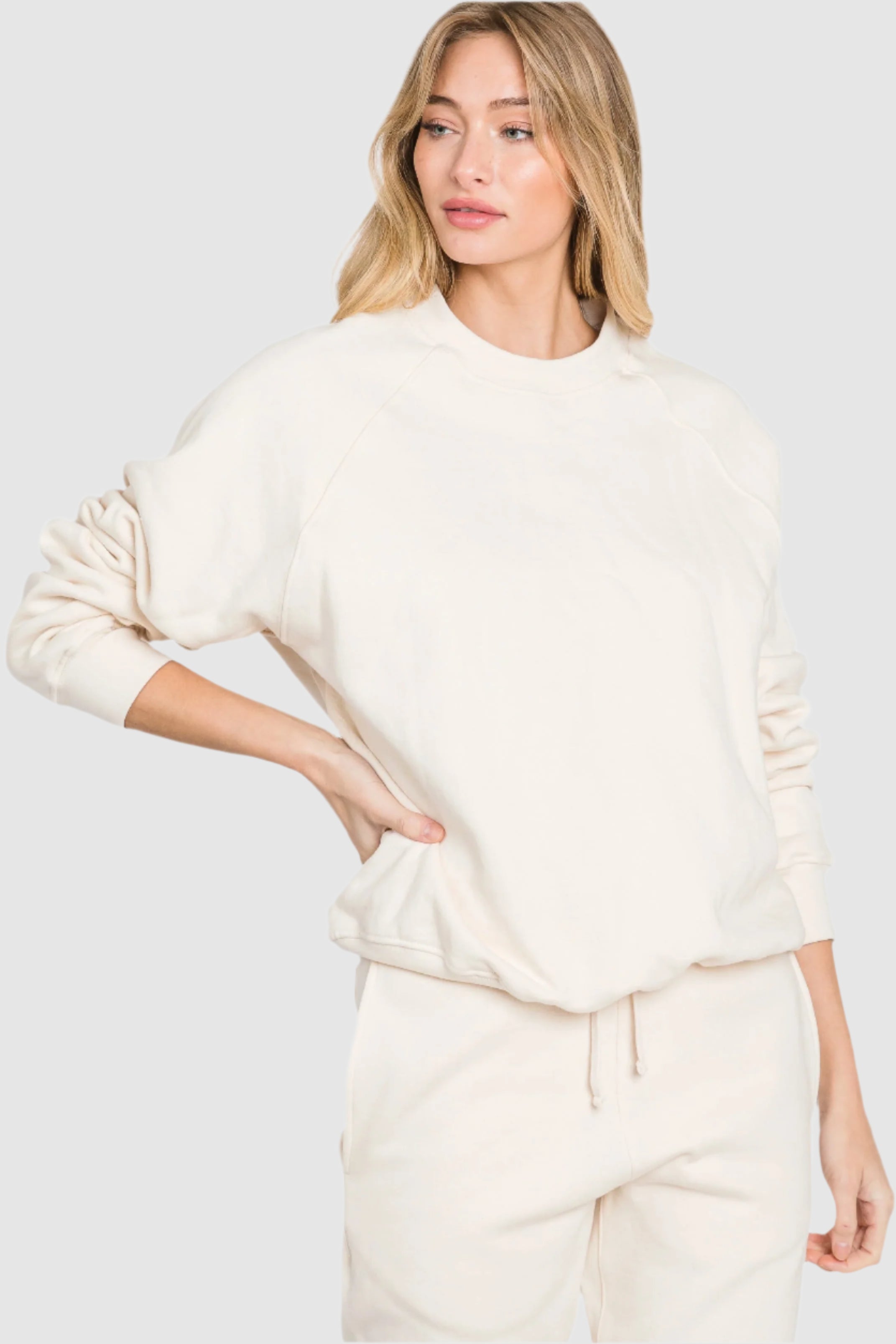 LD38 - Raglan Crewneck Sweatshirt