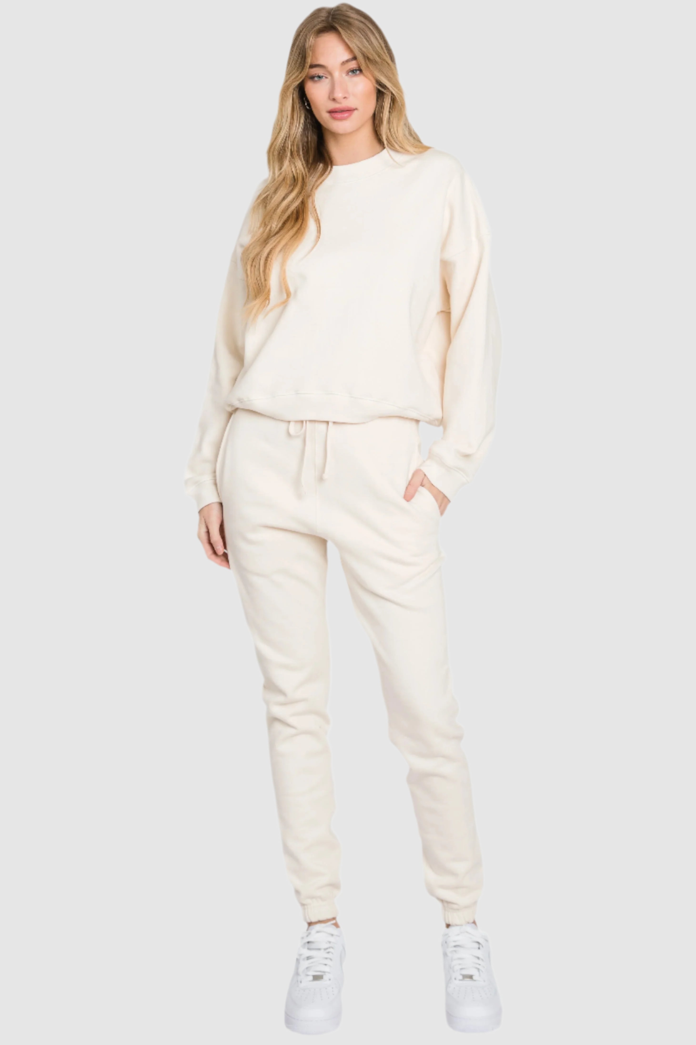 LD42 - Women's Crop Crewneck Sweatshirt