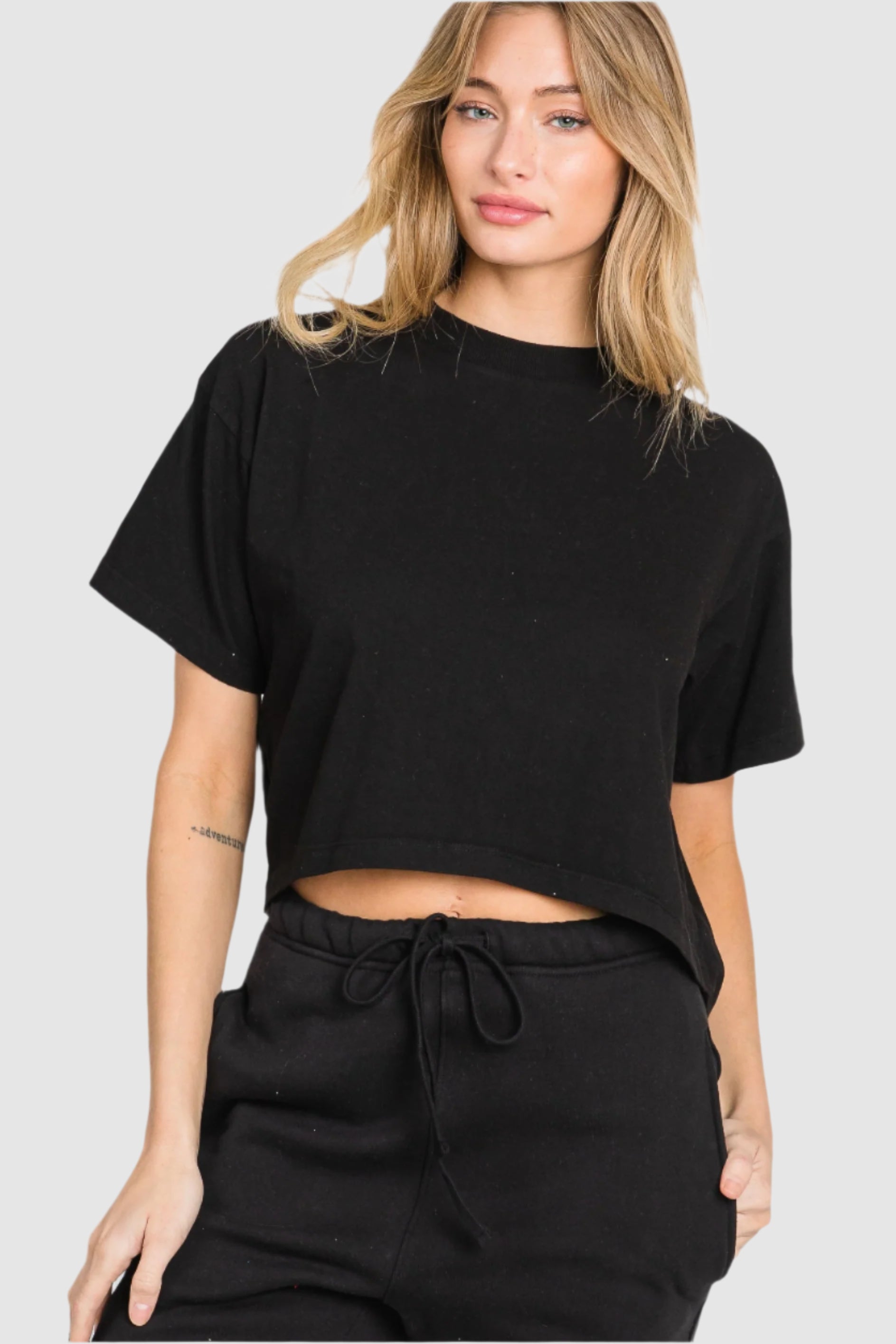 LD - 48C CROP VINTAGE TEE