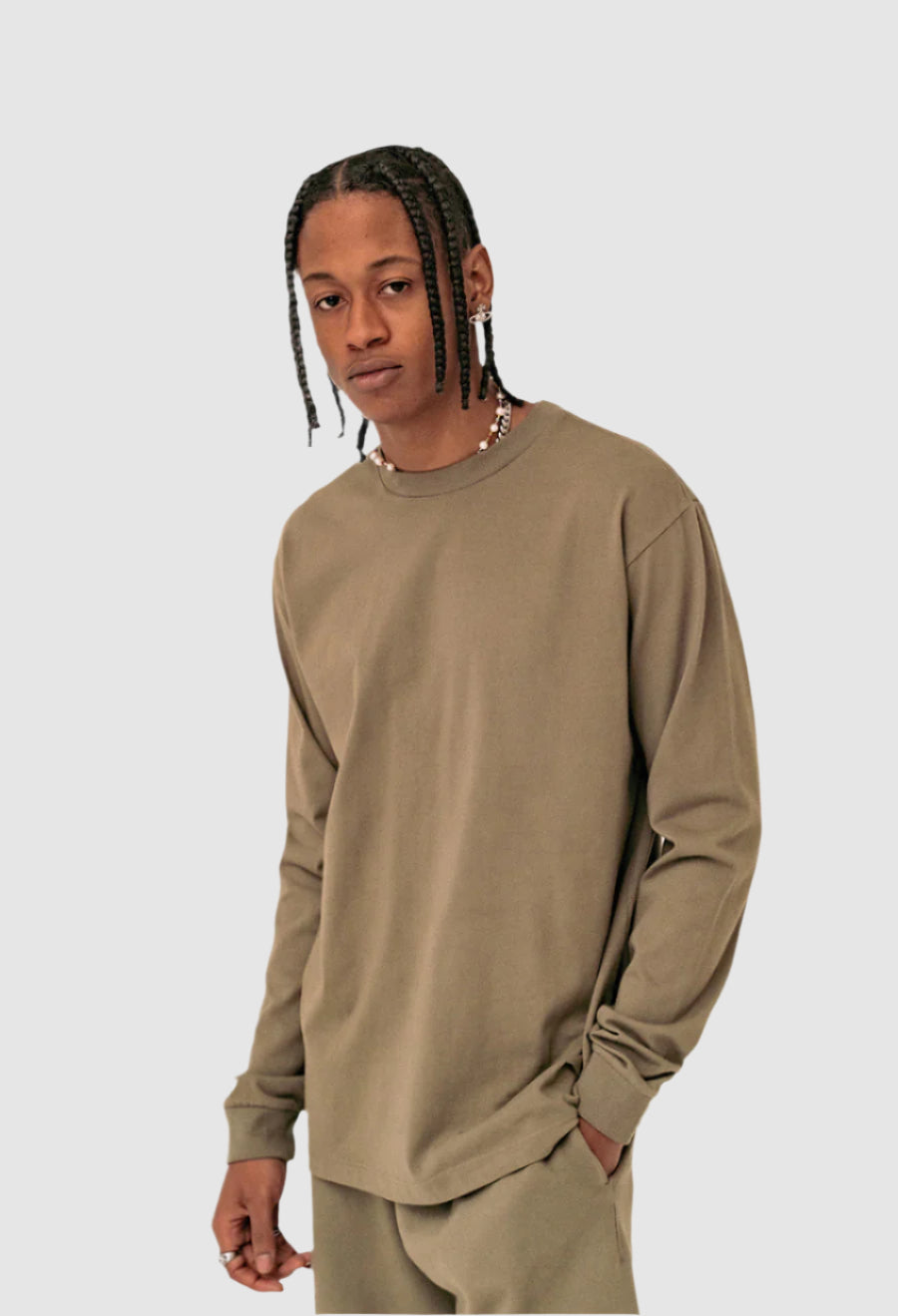 labdip Long Sleeve Vintage Tee Military Green