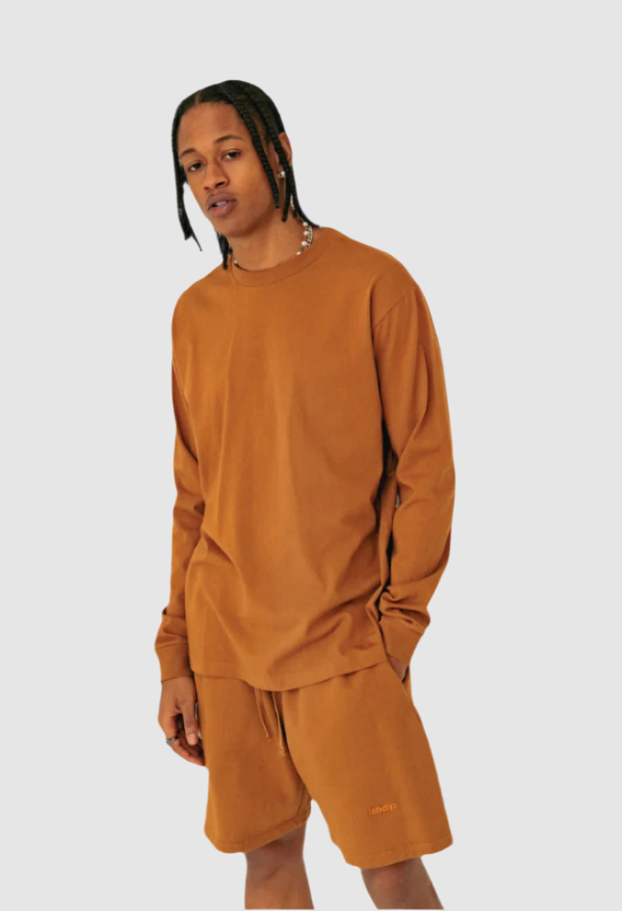 labdip Long Sleeve Vintage Tee Camel